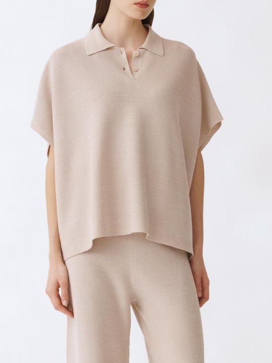 25SS 파비아나 필리피 폴로 티셔츠 MAD275F505L233 1261 Sand