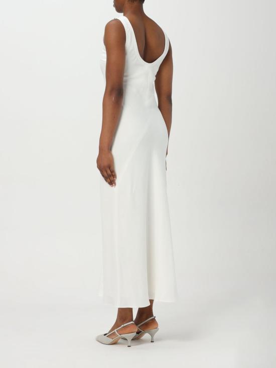 25SS 브루넬로 쿠치넬리 롱 원피스 MH126A5316 C600 White - BRUNELLO CUCINELLI