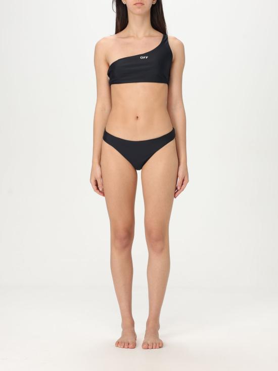 25SS 오프화이트 원피스 수영복 OWFE012C99FAB002 1001 Black