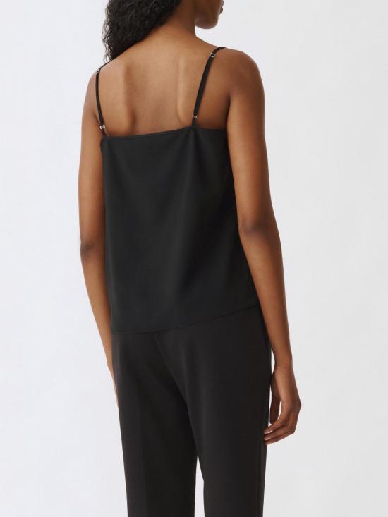 25SS 파비아나 필리피 민소매 티셔츠 TPD265F630L221 825 Black - FABIANA FILIPPI