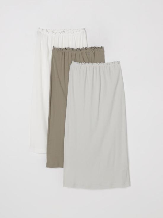 25SS 질샌더 스커트 J40FV0105JTN356 370 Beige - JIL SANDER