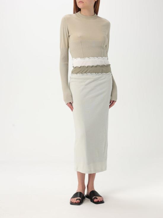 25SS 질샌더 스커트 J40FV0105JTN356 370 Beige - JIL SANDER