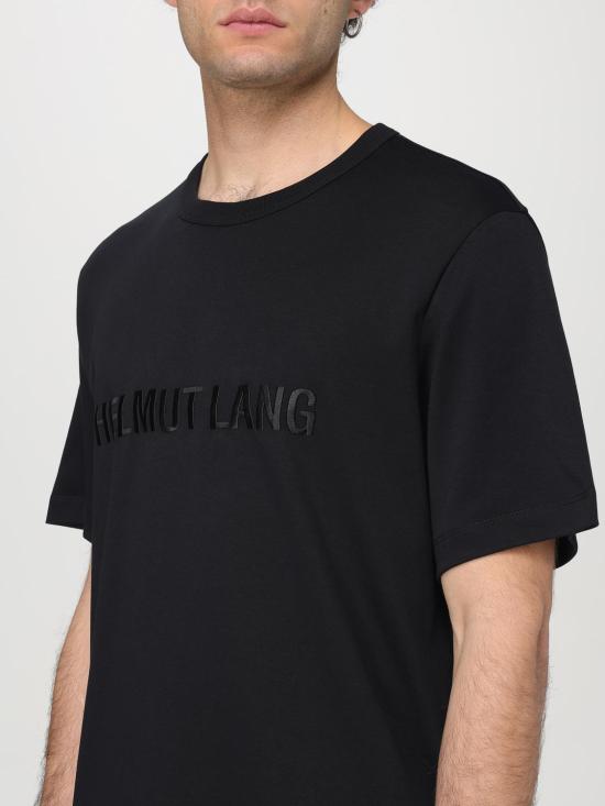 25FW 헬무트랭 반팔 티셔츠 O04HM599 001 Black - HELMUT LANG