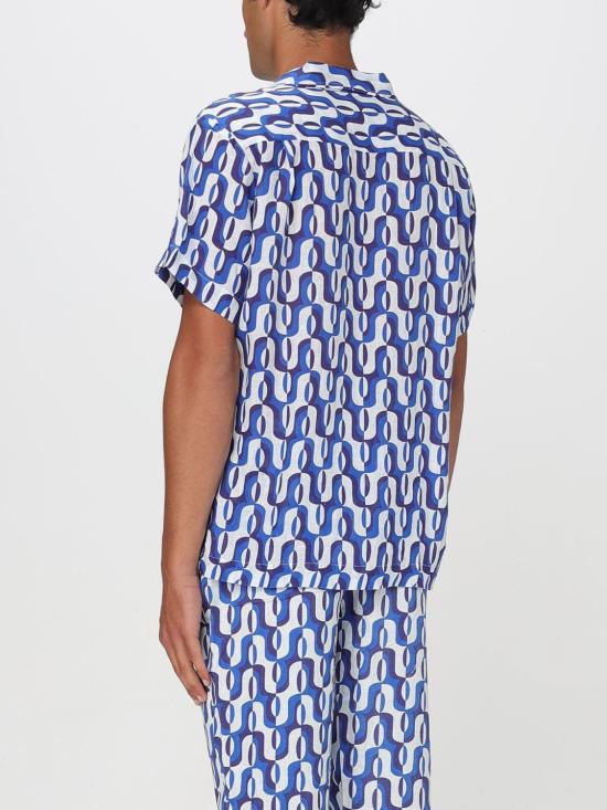 25SS 페닌슐라 반팔 셔츠 IMPRONTA V2 Blue - PENINSULA