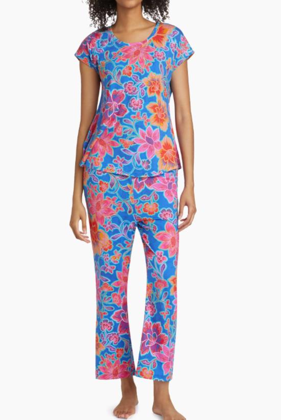  조니 와스 언더웨어 조니는 바비 크롭 세트 파자마 세트 다니엘라였습니다. - JOHNNY WAS