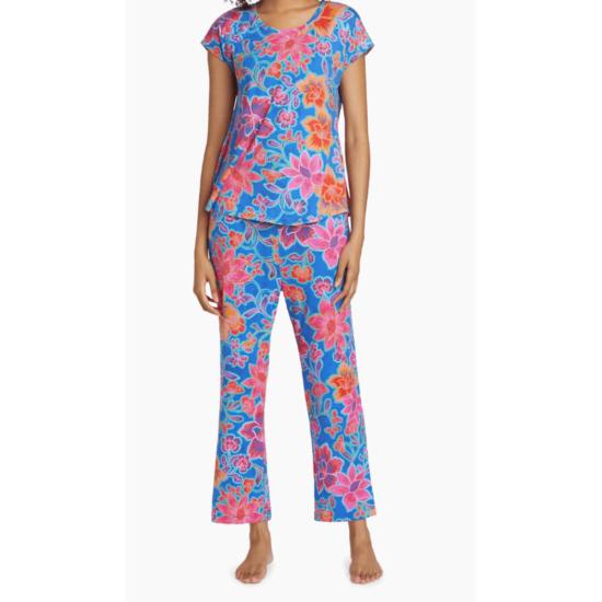  조니 와스 라운지 웨어 조니는 바비 크롭 세트 파자마 세트 다니엘라였습니다. - JOHNNY WAS