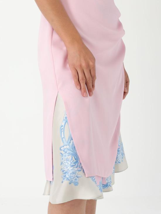 25SS 베르사체 미디 원피스 10199481A12369 1PS10 Pink - VERSACE