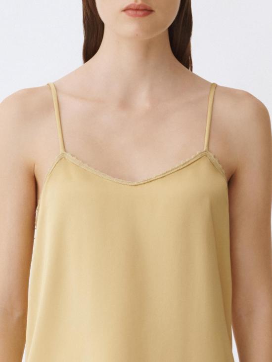 25SS 파비아나 필리피 민소매 티셔츠 TPD265F302L222 778 Gold - FABIANA FILIPPI