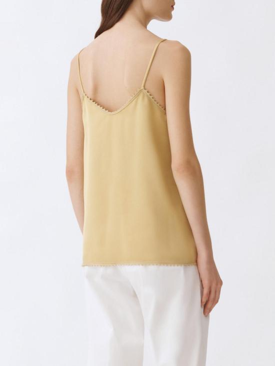 25SS 파비아나 필리피 민소매 티셔츠 TPD265F302L222 778 Gold - FABIANA FILIPPI