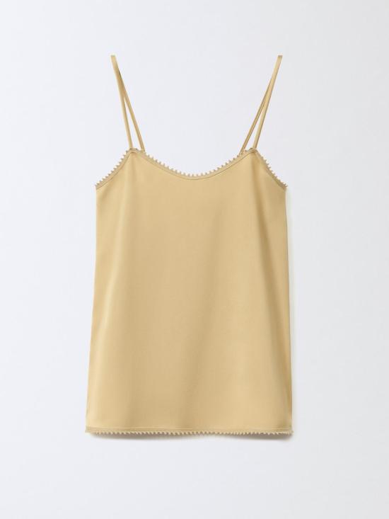 25SS 파비아나 필리피 민소매 티셔츠 TPD265F302L222 778 Gold - FABIANA FILIPPI