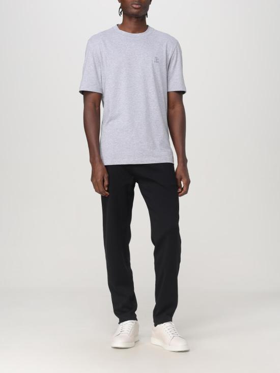 25SS 브루넬로 쿠치넬리 스트레이트 팬츠 MM8313243G C101 Black - BRUNELLO CUCINELLI