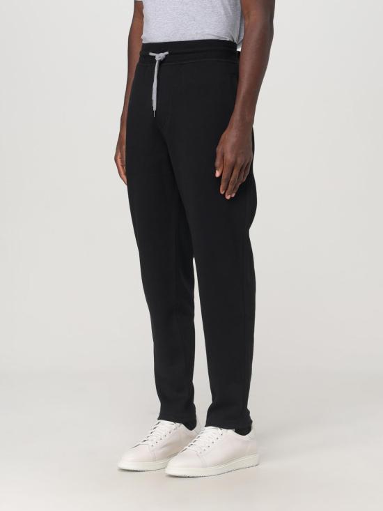 25SS 브루넬로 쿠치넬리 스트레이트 팬츠 MM8313243G C101 Black - BRUNELLO CUCINELLI