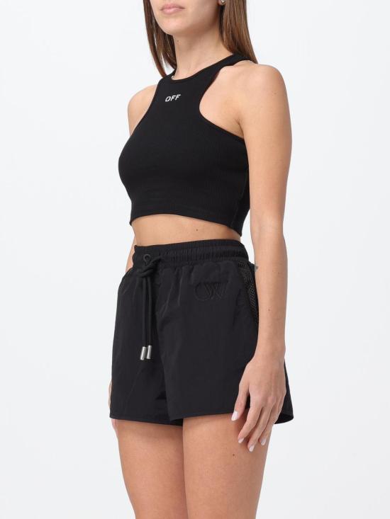 25SS 오프화이트 민소매 티셔츠 OWAD086C99JER002 1001 Black - OFF WHITE