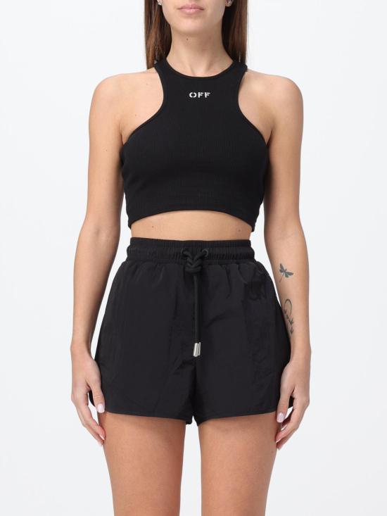 25SS 오프화이트 민소매 티셔츠 OWAD086C99JER002 1001 Black