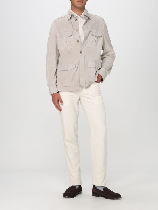 25SS 브루넬로 쿠치넬리 스트레이트 팬츠 M279DI1780 C5797 Beige - BRUNELLO CUCINELLI