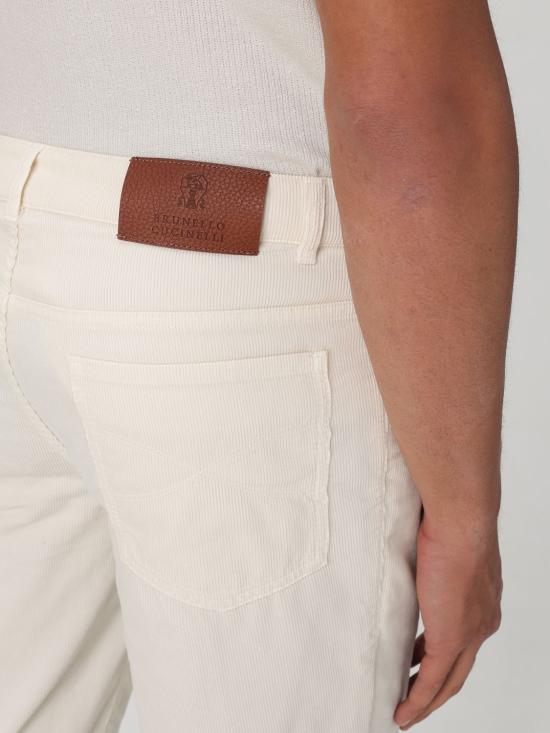 25SS 브루넬로 쿠치넬리 스트레이트 팬츠 M279DI1780 C5797 Beige - BRUNELLO CUCINELLI