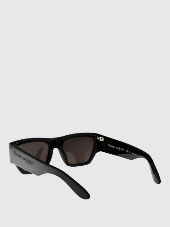 25SS 알렉산더 맥퀸 선글라스 AM0393S 001 Black - ALEXANDER MCQUEEN