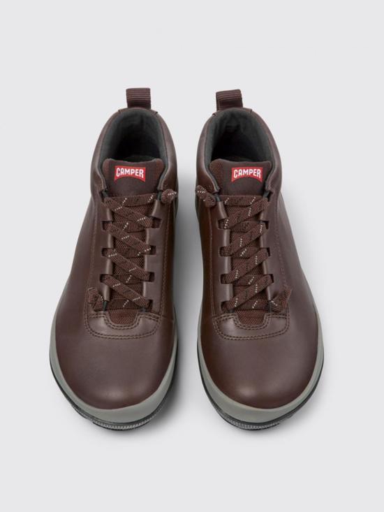 26SS 캠퍼 Peu Pista 페우 피스타 앵클 부츠 K400481 018 PEU PISTA GORE TEX 0 Burgundy - CAMPER