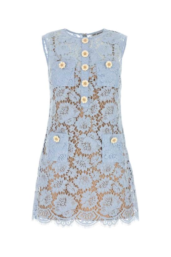 25SS 셀프 포트레이트 원피스 SS25044SBL BLUE Light Blue