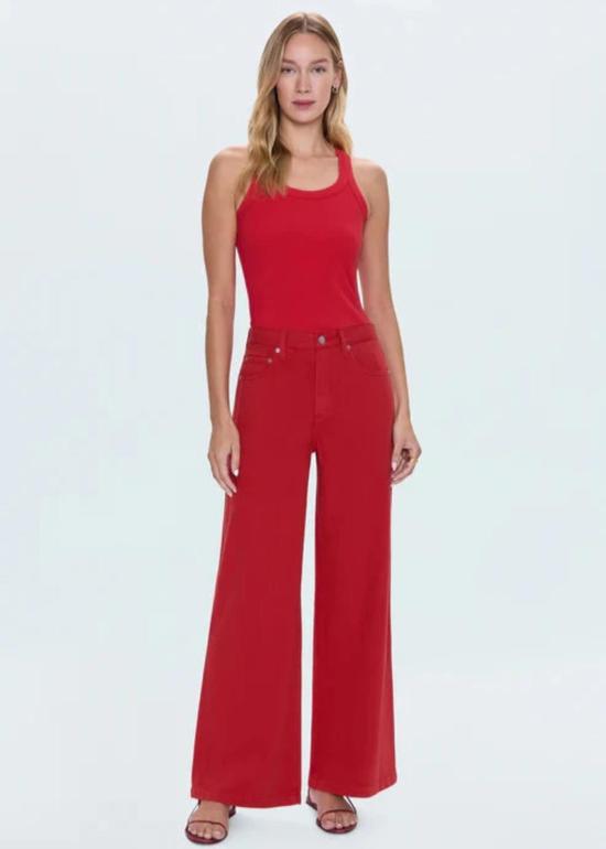  피스톨라 데님 팬츠 자딘 로우 슬렁 팔라조 진 삼바