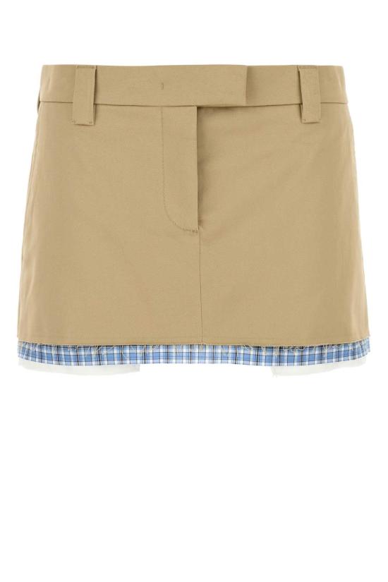 25SS 미우미우 스커트 MG2383SOOO1UPX F0065 Beige o Tan