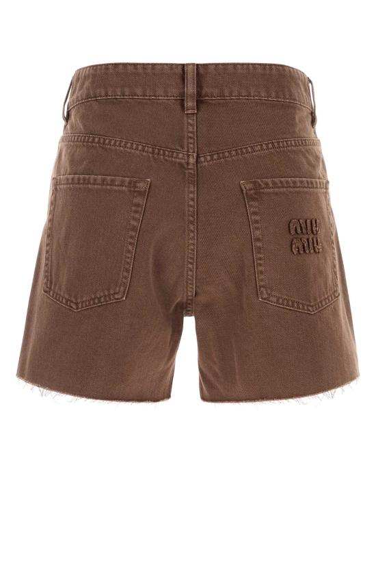 25SS 미우미우 스트레이트 팬츠 GWP553SOOO1565 F0027 Brown - MIU MIU