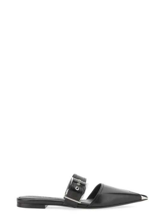  알렉산더 맥퀸 플랫 슈즈 733188 WHSWD1081 BLACK