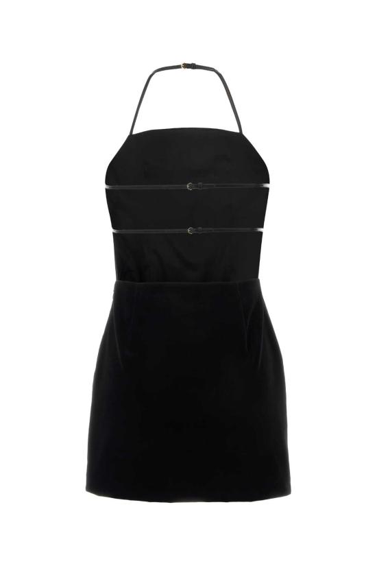 25SS 미우미우 숏 원피스 MF5615SOOOW34 F0002 Black - MIU MIU