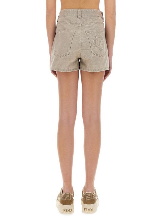 25SS 펜디 숏팬츠 FLP861 ASMBF1RX9 GREY - FENDI