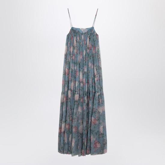 25SS 끌로에 미디 원피스 CH25URO55459 Q CHLOE 468 BLUE