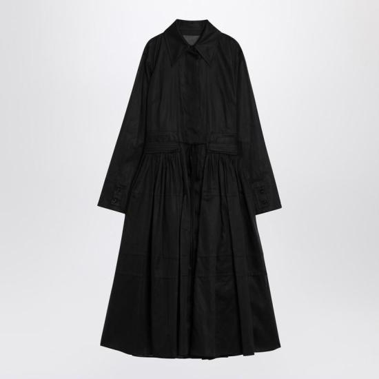 25SS 질샌더 미디 원피스 J02CT0440J45014 Q JILSA 001 Black