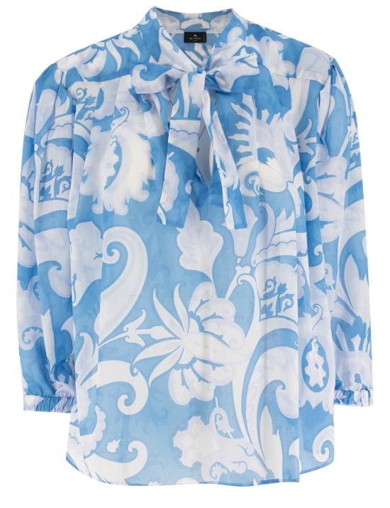 25SS 에트로 긴팔 티셔츠 WRJA0087 99SA5I2 X0807 X0872 AZZURRO