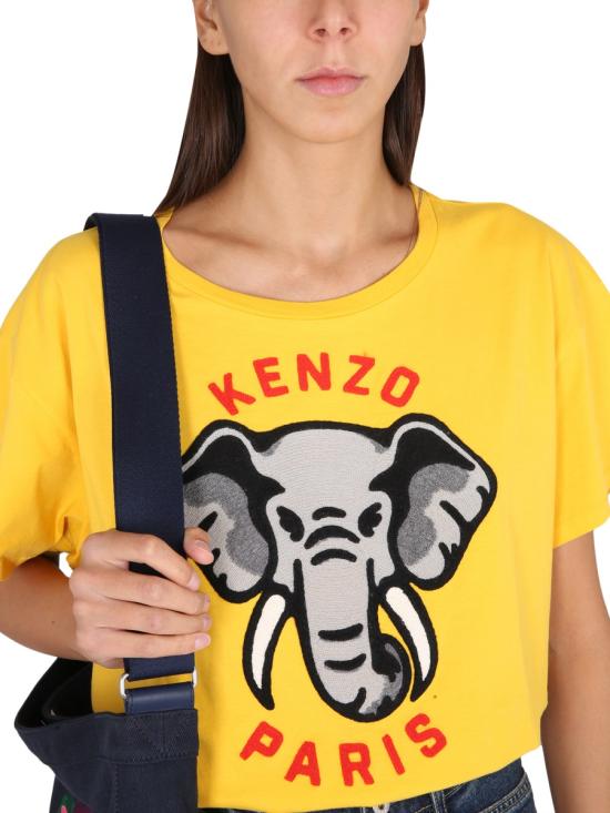  겐조 반팔 티셔츠 FD52TS002 4SO40 YELLOW - KENZO