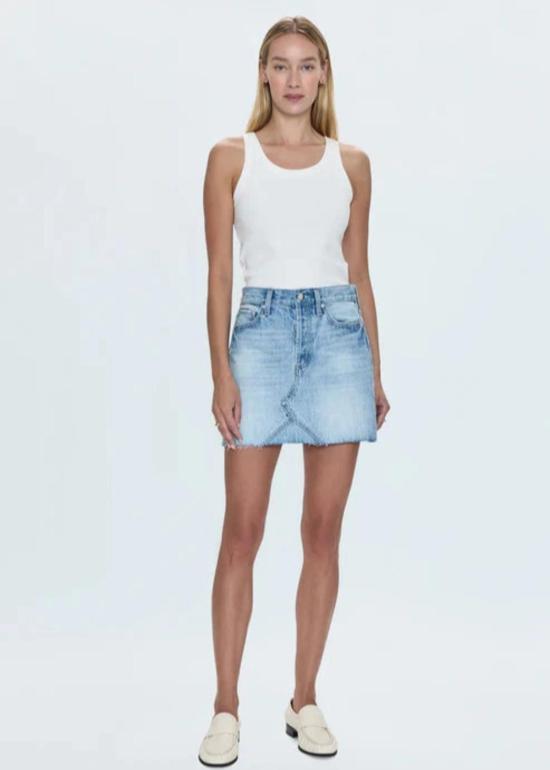  피스톨라 데님 스커트 캣 하이라이즈  아카데미아