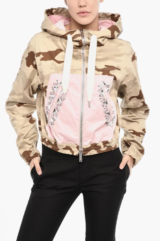  디스퀘어드2 자켓 S72AM1036 S78505 003S Rosa Verde Militare