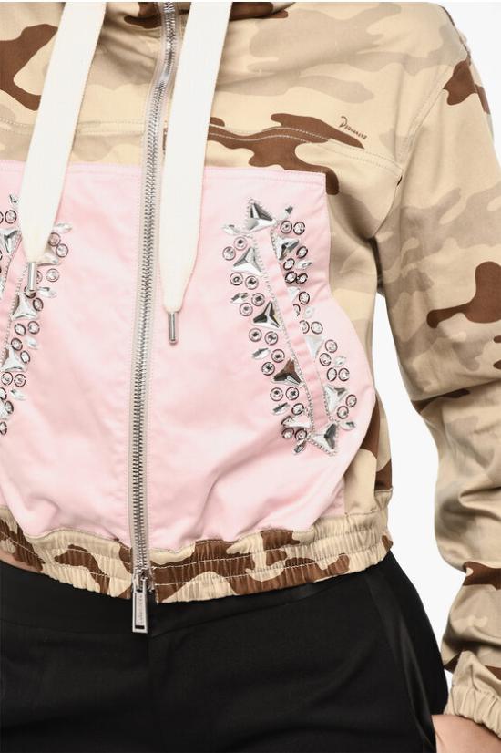  디스퀘어드2 자켓 S72AM1036 S78505 003S Rosa Verde Militare - DSQUARED2