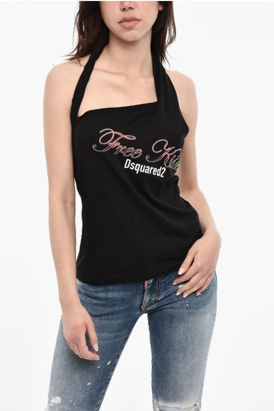  디스퀘어드2 민소매 티셔츠 S72NC1077 S24668 900 Black