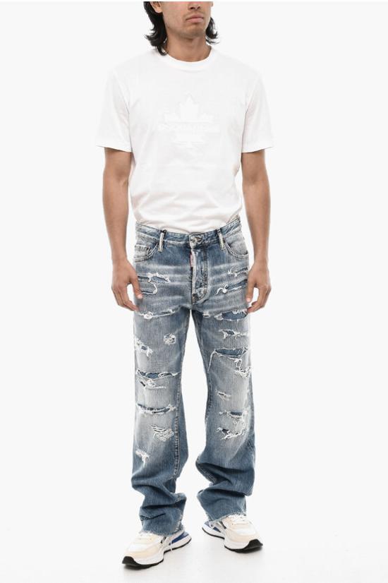  디스퀘어드2 데님 팬츠 S74LB1373 S30309 470 Blue - DSQUARED2