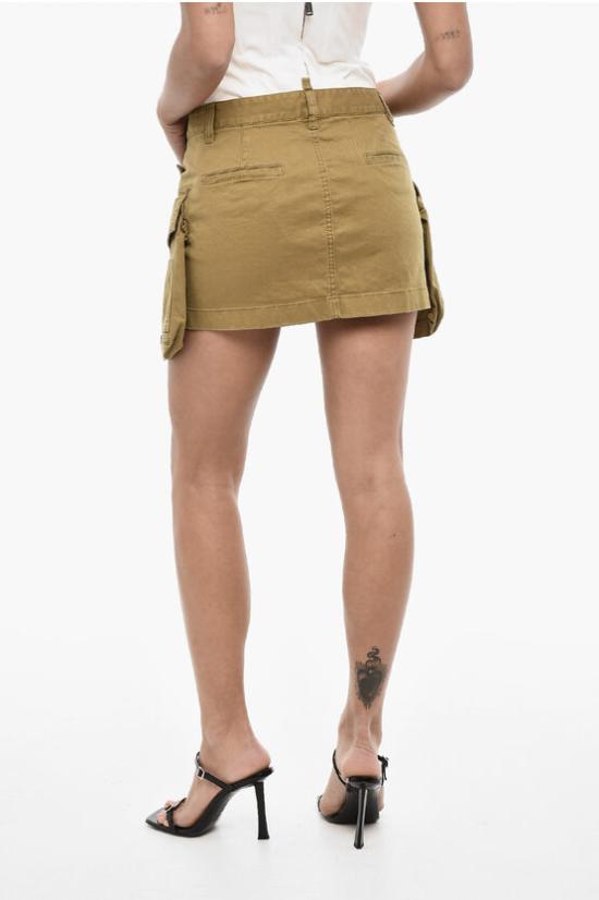  디스퀘어드2 숏 스커트 S75MA0901 S39021 709 Green - DSQUARED2