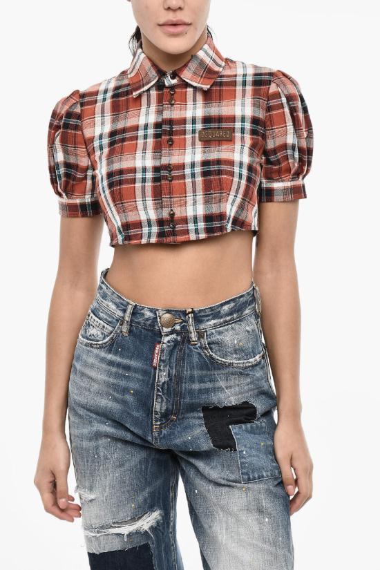  디스퀘어드2 블라우스 S75DL0857 S78098 001F Multicolor