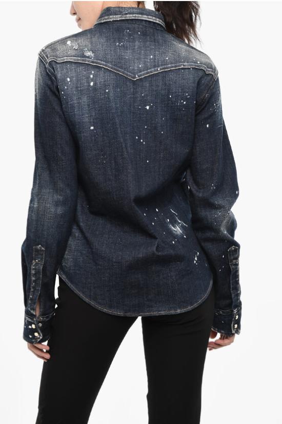  디스퀘어드2 데님 자켓 S75DL0852 S30342 470 Blue - DSQUARED2