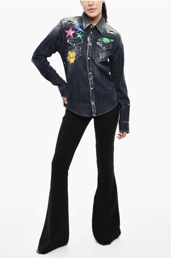  디스퀘어드2 데님 자켓 S75DL0852 S30342 470 Blue - DSQUARED2