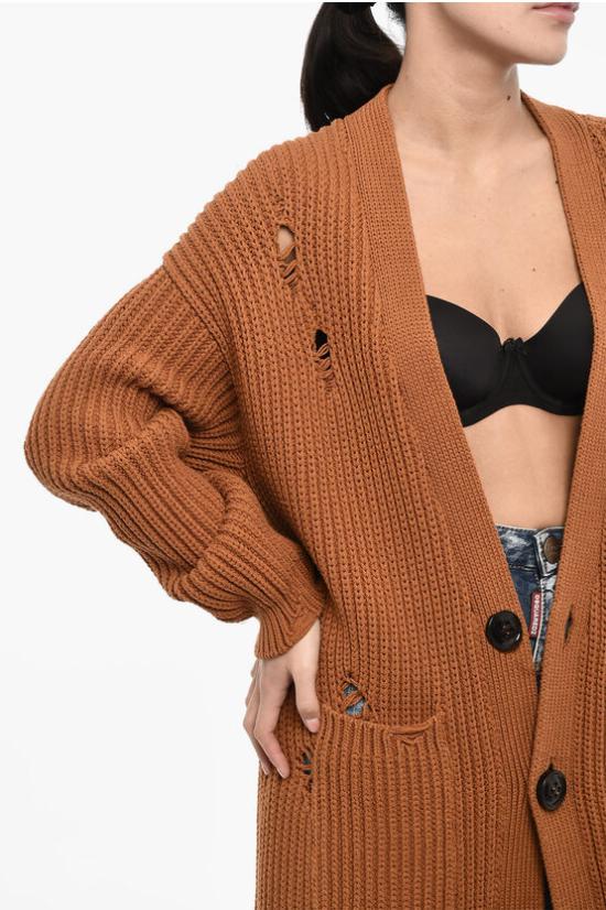  디스퀘어드2 가디건 S75HA1207 S18299 188 Brown - DSQUARED2