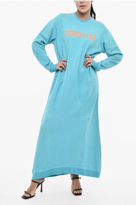  디스퀘어드2 롱 원피스 S75CV0559 S25539 516 Blue