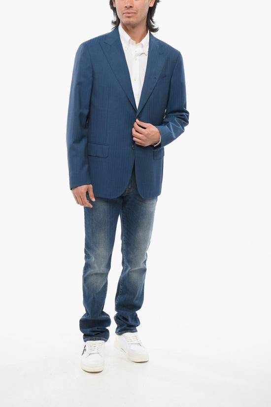  꼬르넬리아니 수트 자켓 917Z45 3287709 001 Blue - CORNELIANI