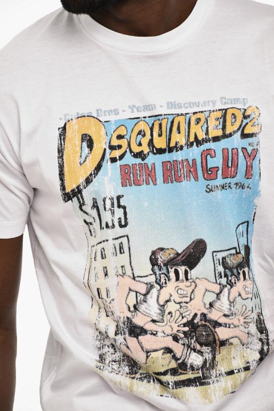  디스퀘어드2 반팔 티셔츠 S74GD1226 S23009 100 White - DSQUARED2