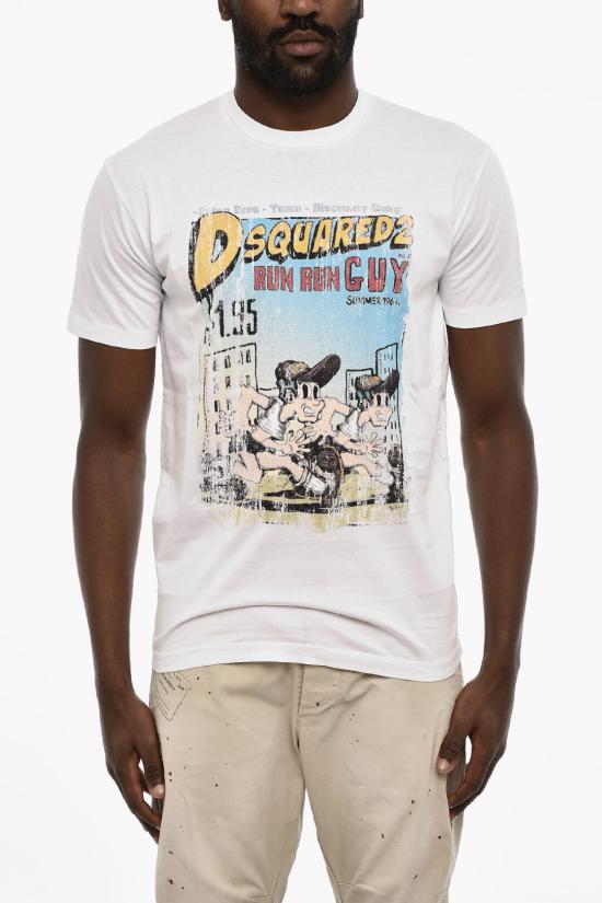  디스퀘어드2 반팔 티셔츠 S74GD1226 S23009 100 White