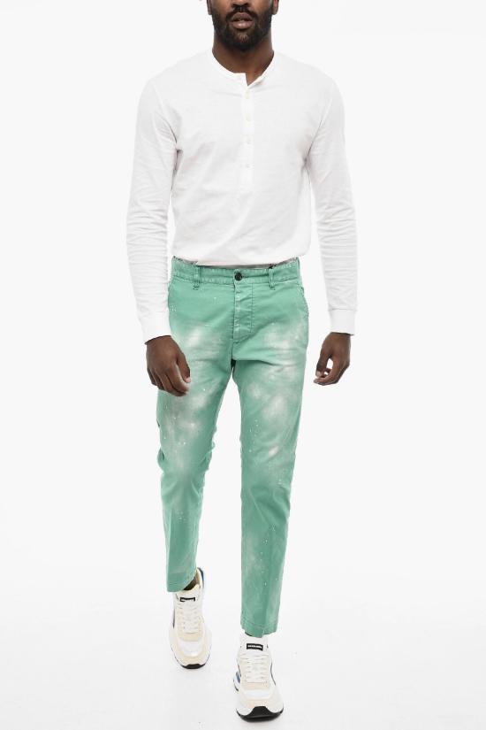  디스퀘어드2 스트레이트 팬츠 S71KB0620 S39021 555 Green - DSQUARED2