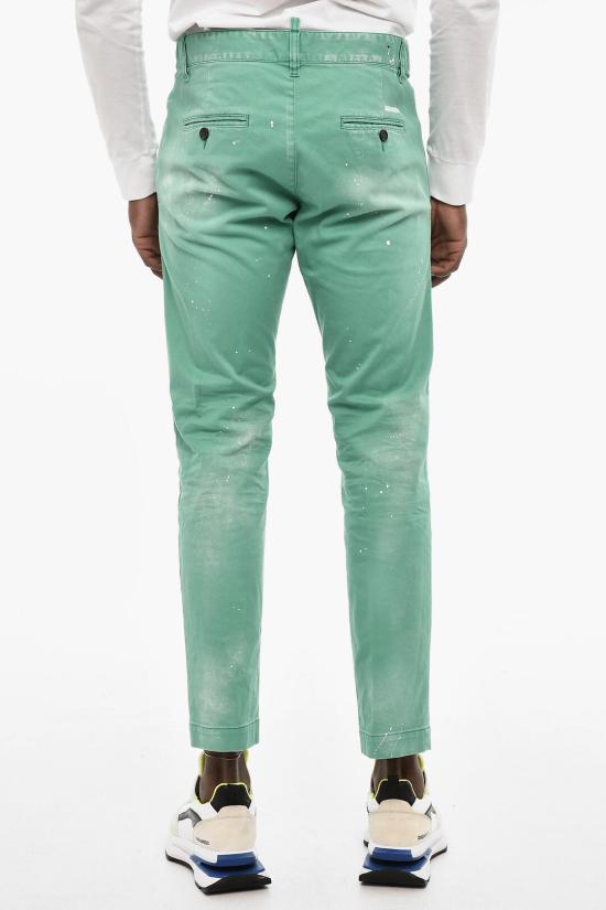  디스퀘어드2 스트레이트 팬츠 S71KB0620 S39021 555 Green - DSQUARED2