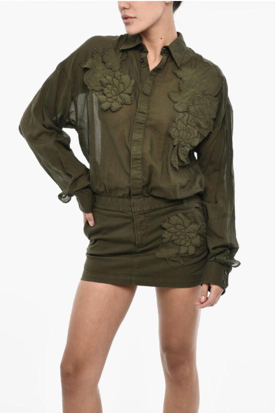  디스퀘어드2 숏 원피스 S72CV0515 DTN003 961 Military Green - DSQUARED2